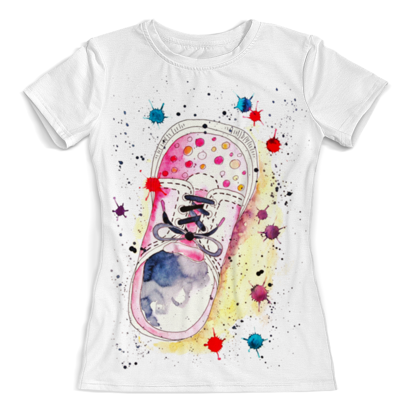 Printio Футболка с полной запечаткой (женская) Летние кеды printio футболка с полной запечаткой для девочек летние кеды