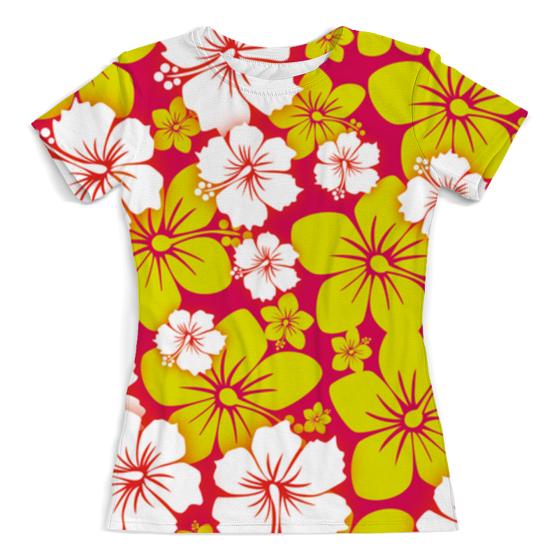 Printio Футболка с полной запечаткой (женская) Цветочная printio футболка с полной запечаткой женская футболка цветочная сказка