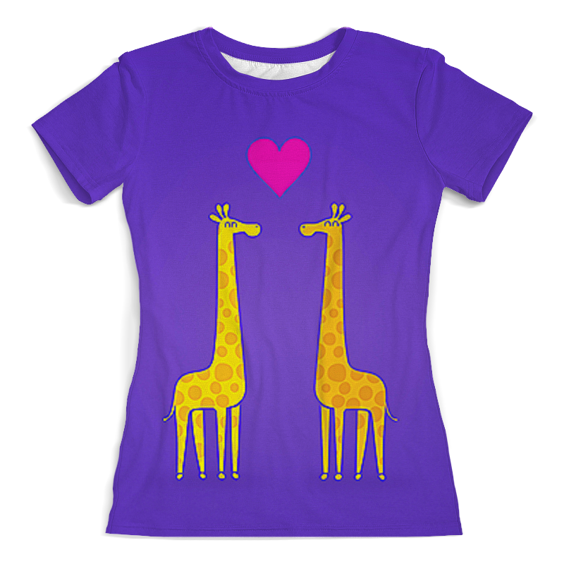 Printio Футболка с полной запечаткой (женская) Жирафы printio футболка с полной запечаткой женская жирафы в сладком лесу