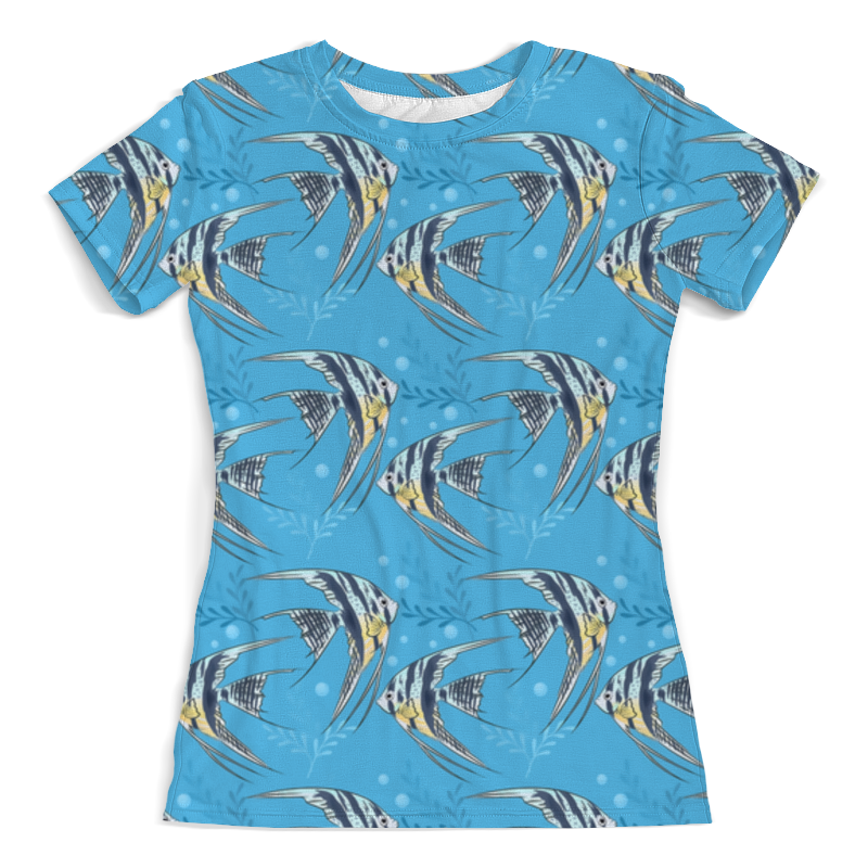 Printio Футболка с полной запечаткой (женская) Морские рыбки printio футболка с полной запечаткой мужская морские рыбки