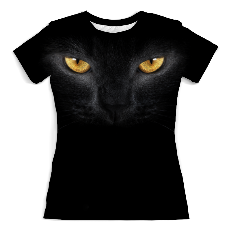 Printio Футболка с полной запечаткой (женская) Черная кошечка printio футболка с полной запечаткой женская черная кошечка 1