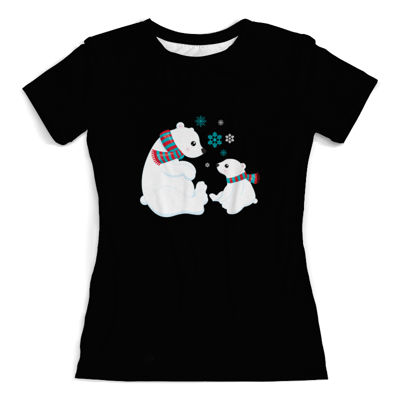 Printio Футболка с полной запечаткой (женская) Белые медведи printio футболка с полной запечаткой для девочек белые медведи