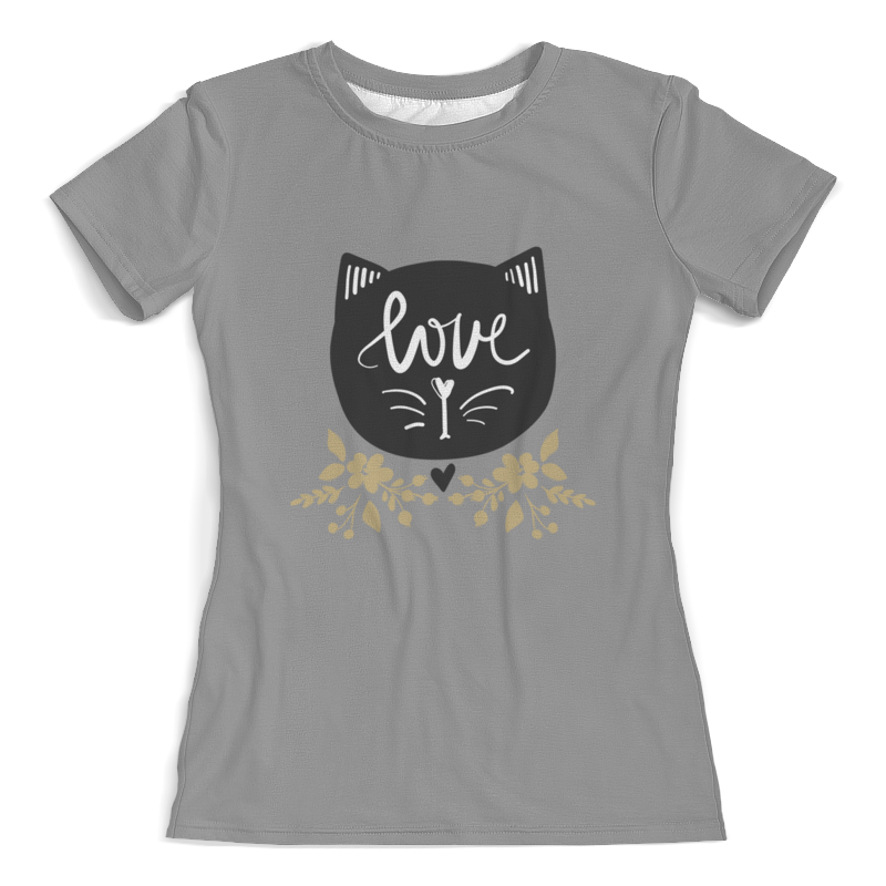 printio футболка с полной запечаткой женская кошка Printio Футболка с полной запечаткой (женская) кошка