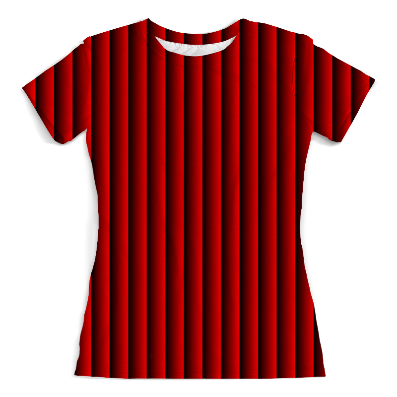Printio Футболка с полной запечаткой (женская) Красные полосы printio футболка с полной запечаткой женская черно красные полосы