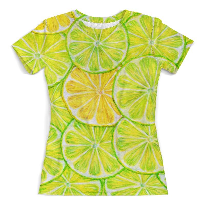 Printio Футболка с полной запечаткой (женская) Лимонный лайм printio футболка с полной запечаткой женская тропики с лимонами и монстерой