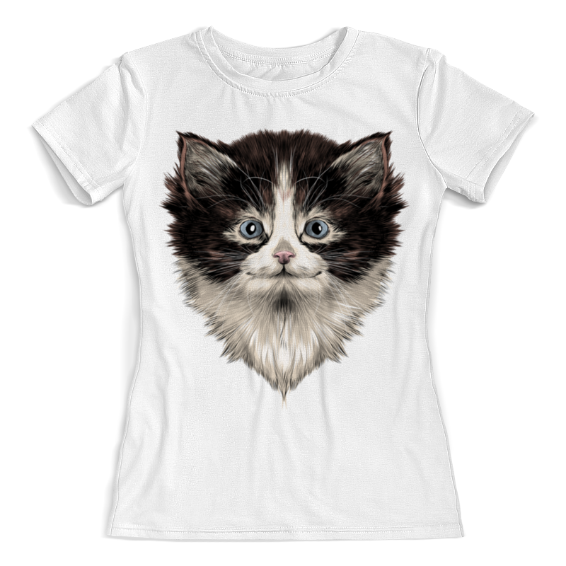 Printio Футболка с полной запечаткой (женская) Морда кота printio футболка с полной запечаткой женская улыбка кота