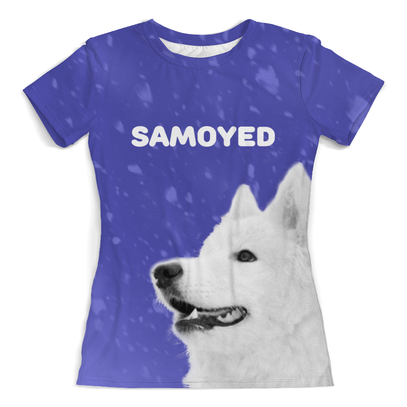 Printio Футболка с полной запечаткой (женская) Samoyed (самоед)