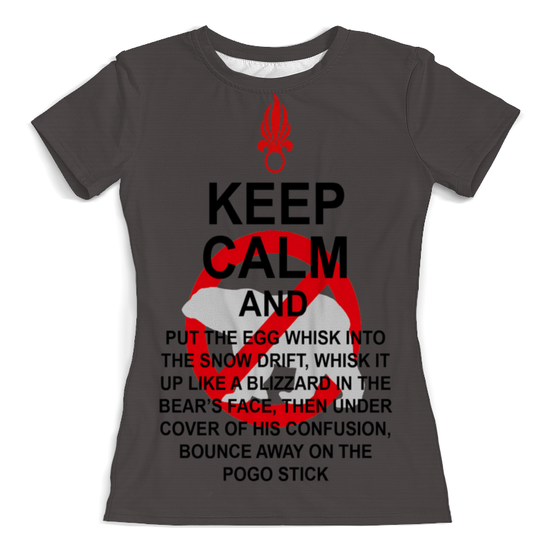 Printio Футболка с полной запечаткой (женская) Keep calm printio футболка с полной запечаткой женская keep calm and zzz funny