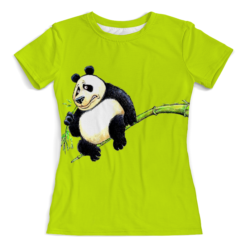 Printio Футболка с полной запечаткой (женская) Панда на ветке printio футболка с полной запечаткой женская панда на велосипеде