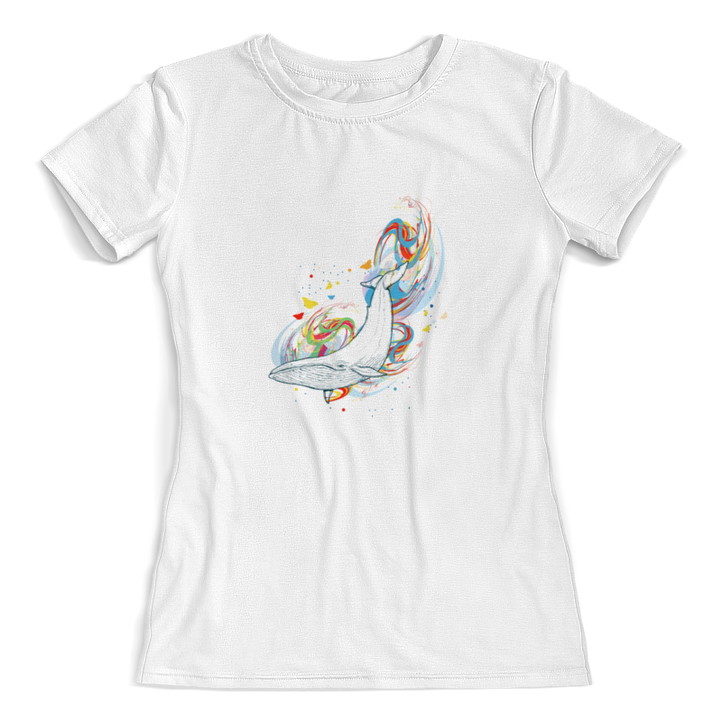 Printio Футболка с полной запечаткой (женская) Кит и волны printio футболка с полной запечаткой для девочек кит и волны