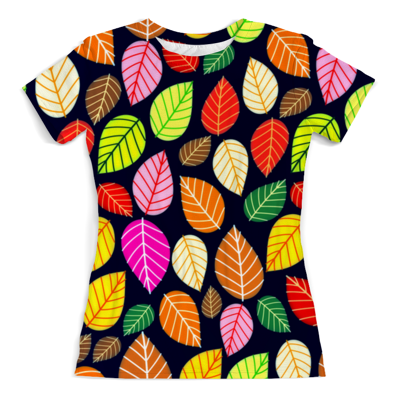 Printio Футболка с полной запечаткой (женская) Листва printio футболка с полной запечаткой мужская цветная листва