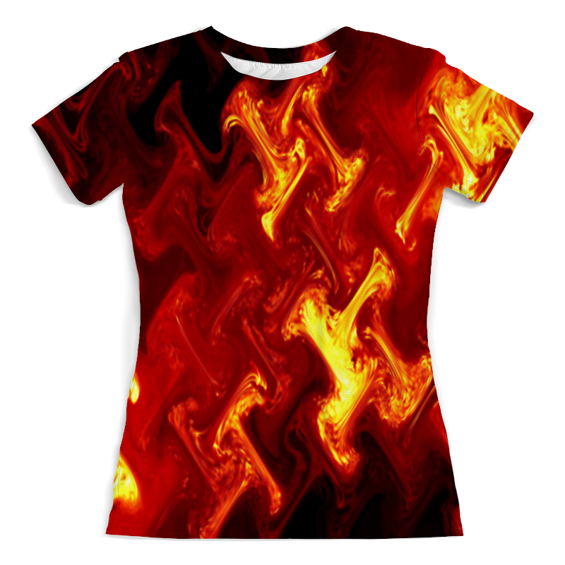 Printio Футболка с полной запечаткой (женская) Огненный узор printio футболка с полной запечаткой женская огненный узор