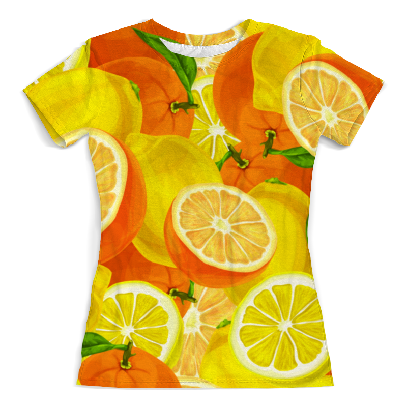 Printio Футболка с полной запечаткой (женская) Цитрусовая printio футболка с полной запечаткой для девочек апельсины