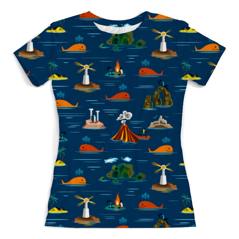 Printio Футболка с полной запечаткой (женская) Острова printio футболка с полной запечаткой женская острова в океане