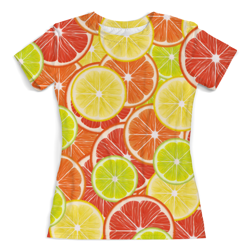 Printio Футболка с полной запечаткой (женская) Цитрусы printio футболка с полной запечаткой женская лимонный лайм