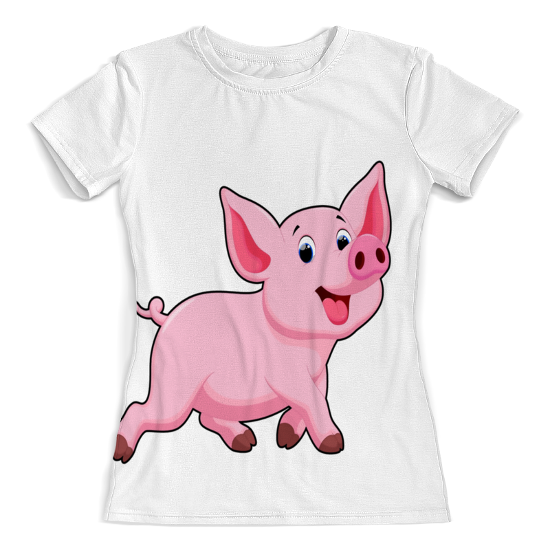 Printio Футболка с полной запечаткой (женская) Свинка printio футболка с полной запечаткой женская неформальная свинка