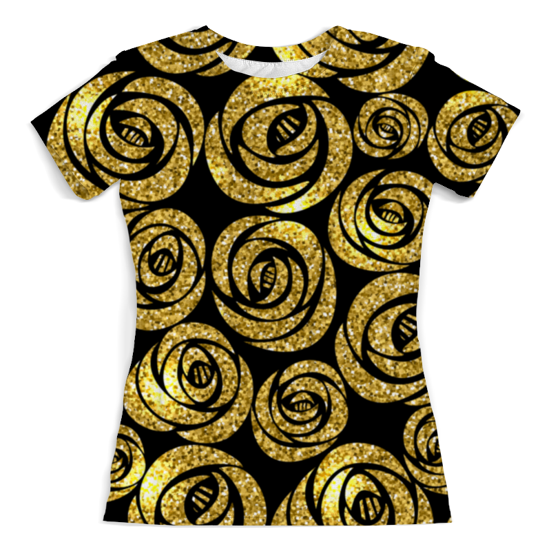 Printio Футболка с полной запечаткой (женская) Золотые розы printio футболка с полной запечаткой женская золотые розы