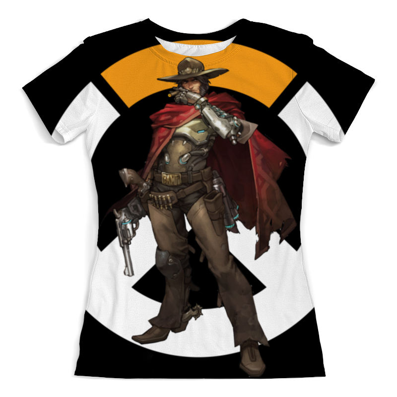 Printio Футболка с полной запечаткой (женская) Mccree overwatch / маккри овервотч printio сумка с полной запечаткой mccree overwatch маккри овервотч