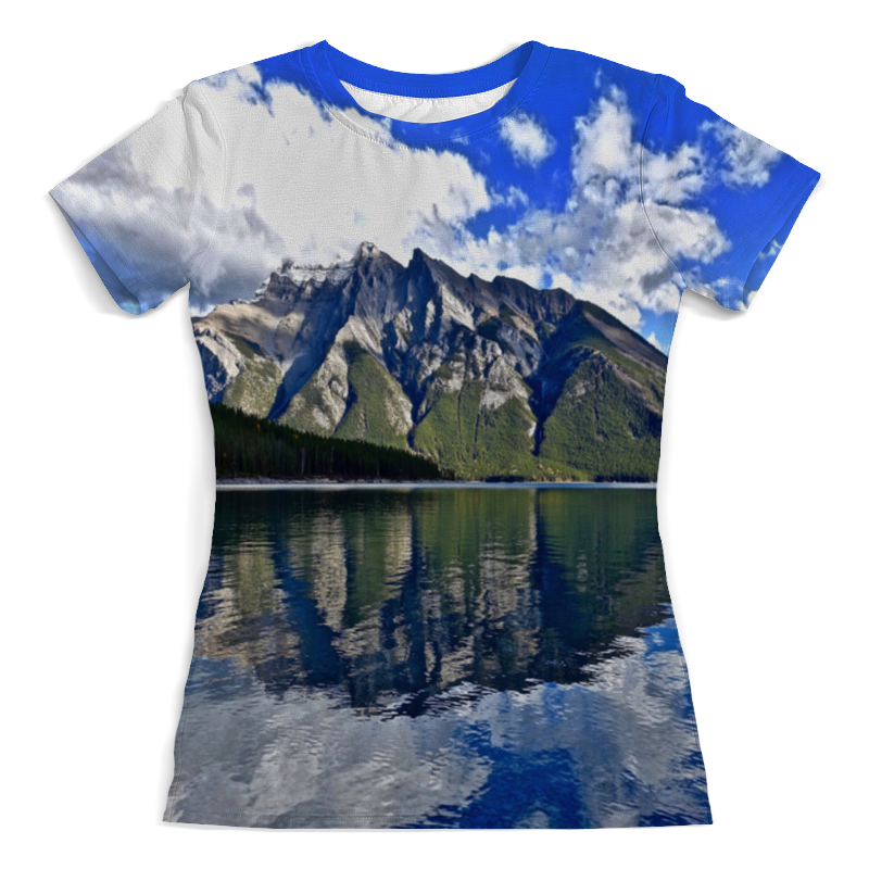 Printio Футболка с полной запечаткой (женская) Горы у берега printio футболка с полной запечаткой женская горы у озера