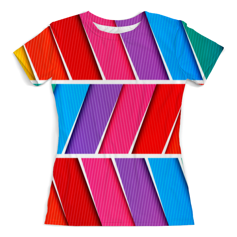 Printio Футболка с полной запечаткой (женская) Абстрактные полосы printio футболка с полной запечаткой мужская абстрактные полосы
