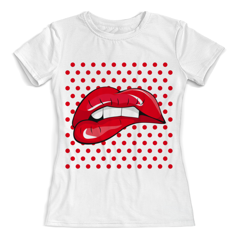 Printio Футболка с полной запечаткой (женская) Красные губы printio футболка с полной запечаткой женская губы