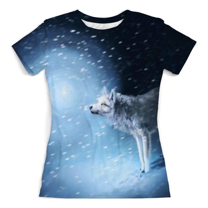 Printio Футболка с полной запечаткой (женская) Зима и волк printio футболка с полной запечаткой женская зима