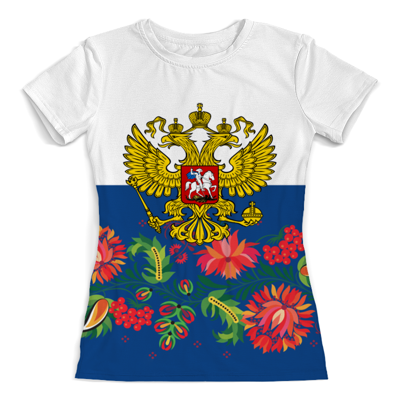 Printio Футболка с полной запечаткой (женская) Хохлома printio футболка с полной запечаткой женская русская хохлома