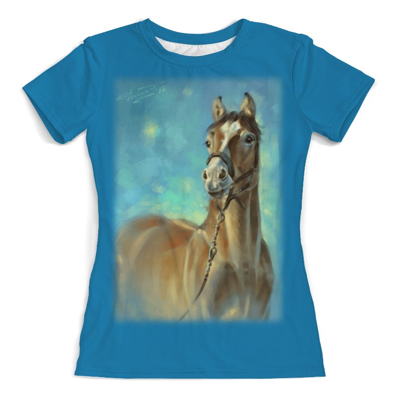 Printio Футболка с полной запечаткой (женская) Лошадь printio футболка с полной запечаткой женская девушка и лошадь