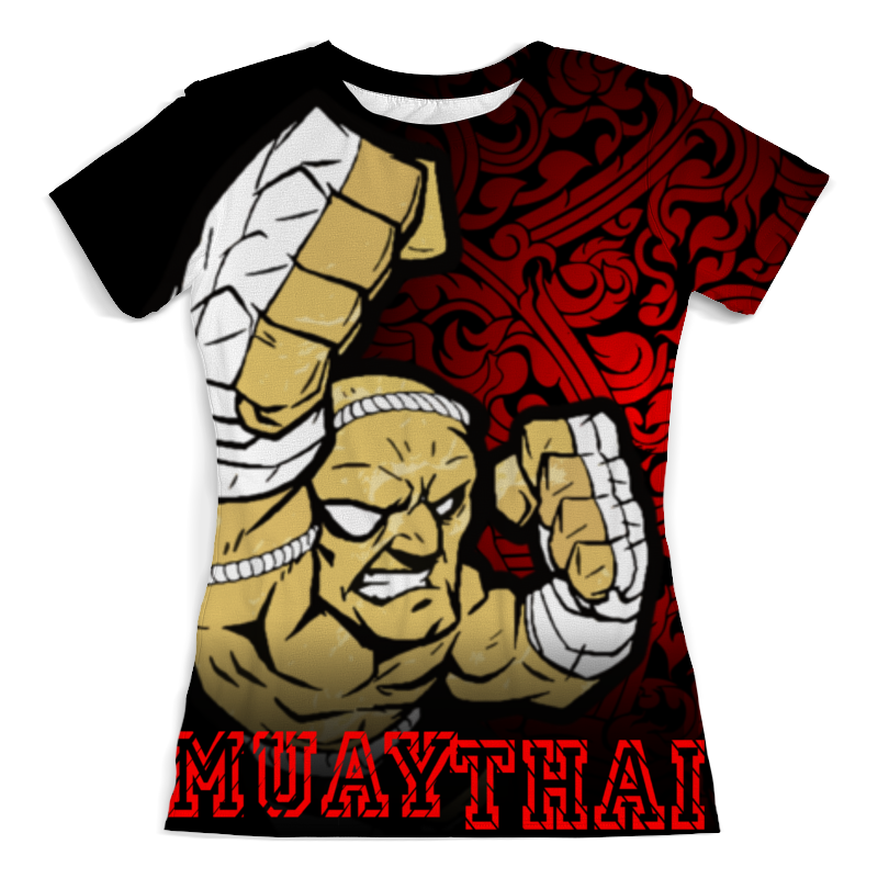 printio футболка классическая муай тай тайский бокс Printio Футболка с полной запечаткой (женская) Muay thai
