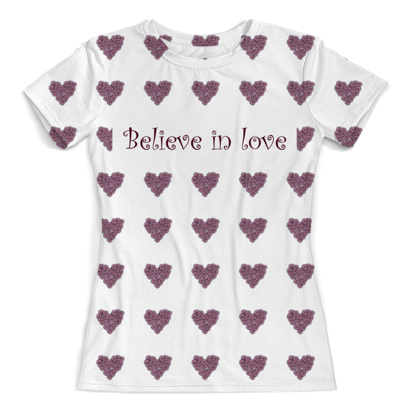 Printio Футболка с полной запечаткой (женская) Believe in love printio футболка с полной запечаткой женская in fire