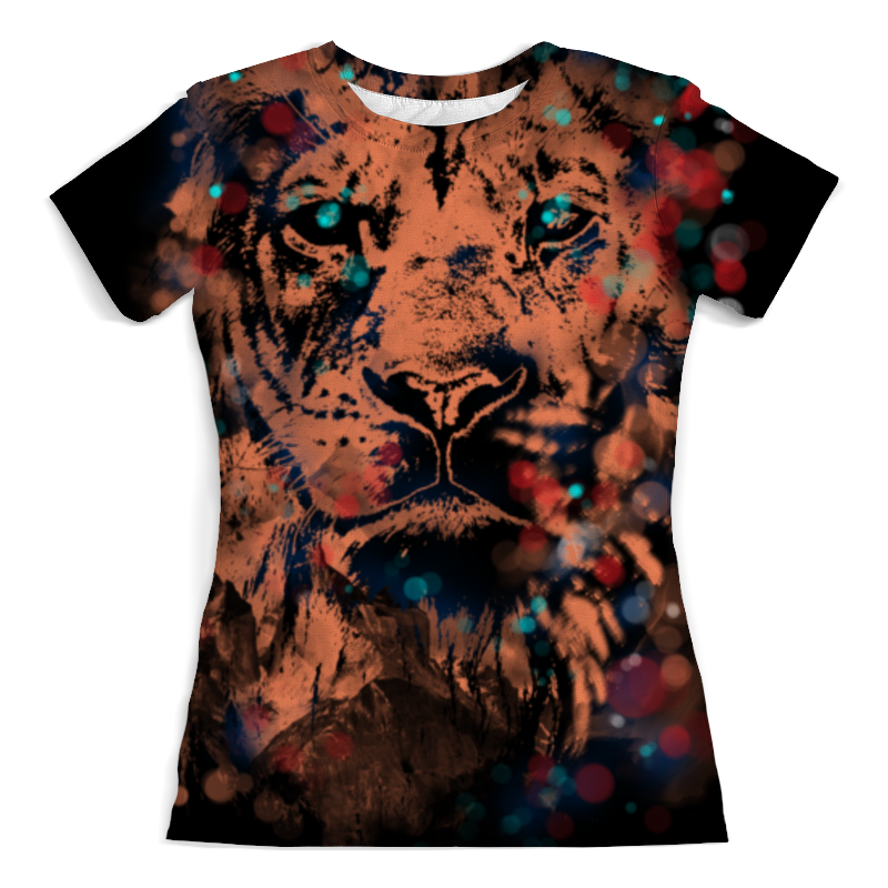 Printio Футболка с полной запечаткой (женская) Абстрактный лев printio футболка с полной запечаткой женская абстрактный лев