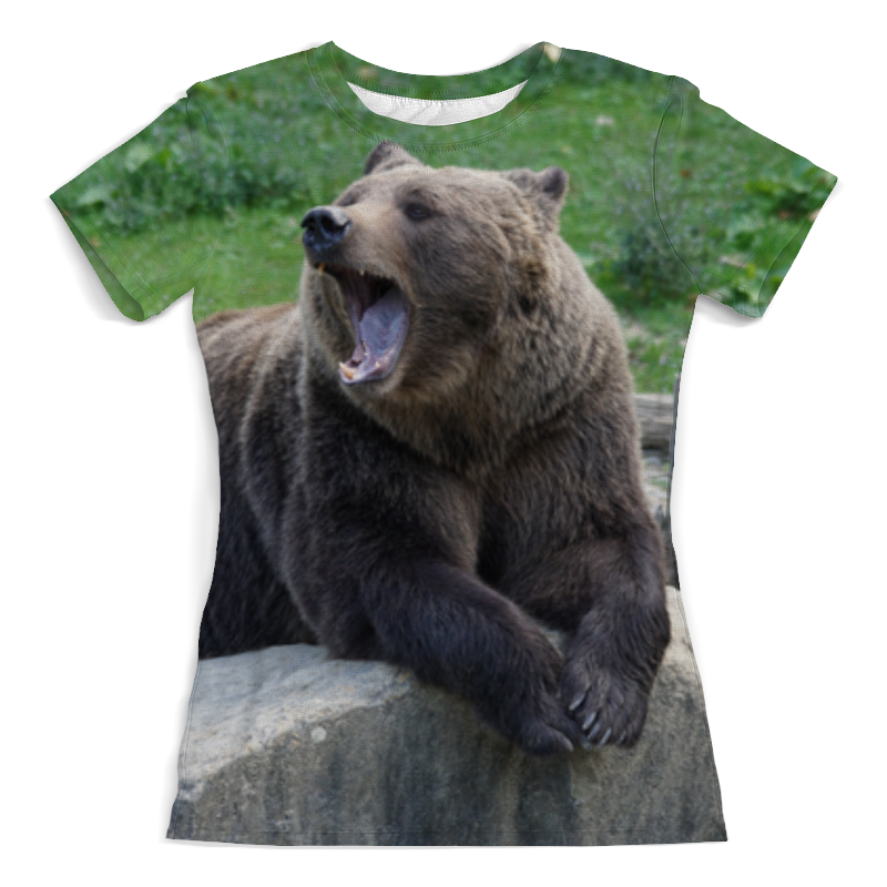 Printio Футболка с полной запечаткой (женская) Медведь printio футболка с полной запечаткой для девочек bear city медведь