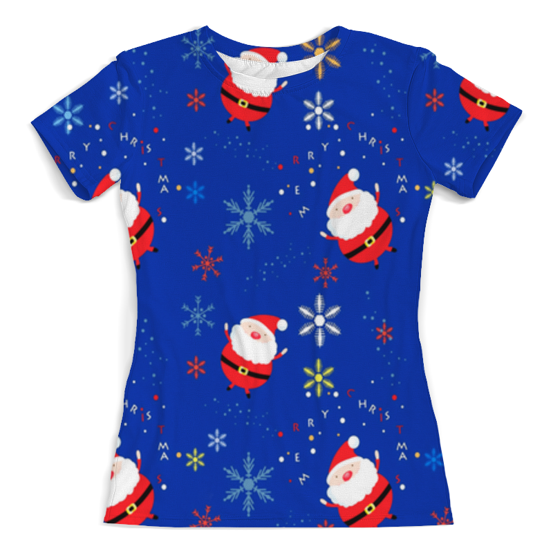 Printio Футболка с полной запечаткой (женская) Санта клаус printio футболка с полной запечаткой женская пошлый санта