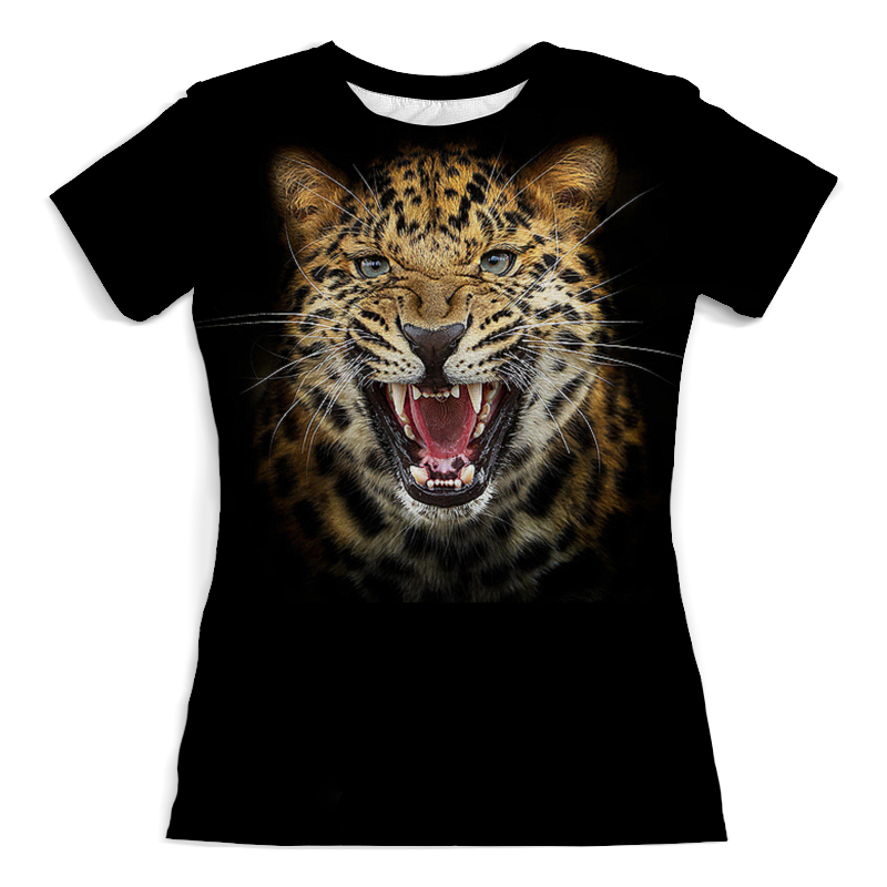 Printio Футболка с полной запечаткой (женская) Леопард. живая природа printio футболка с полной запечаткой женская тигры живая природа