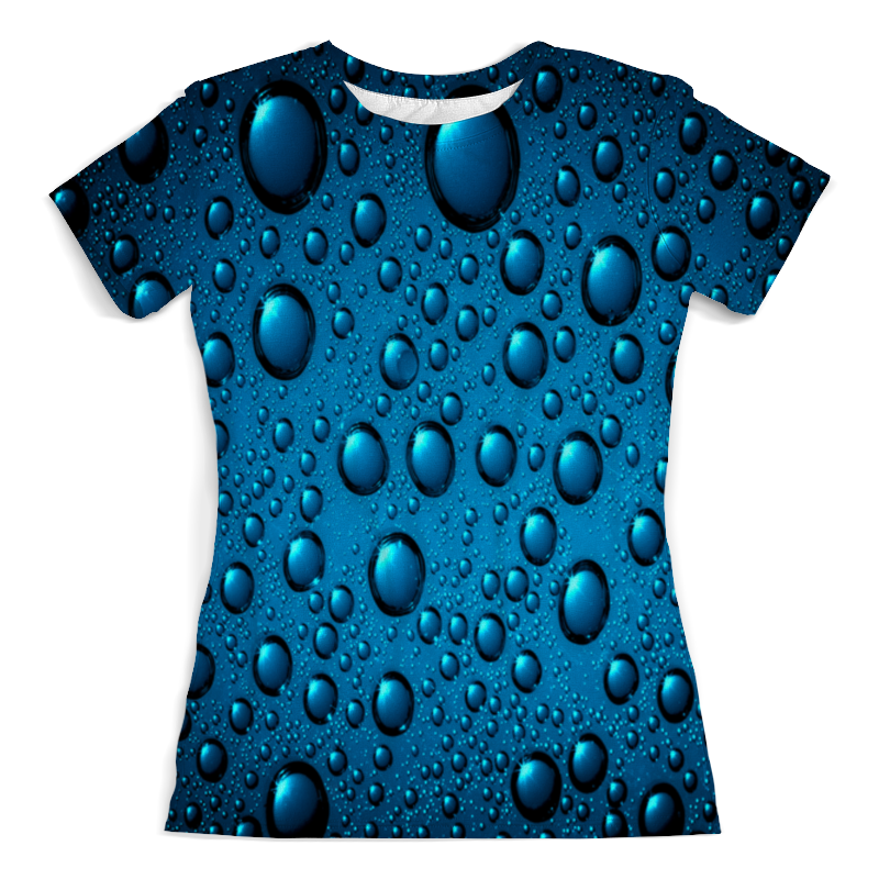 Printio Футболка с полной запечаткой (женская) Капли воды printio футболка с полной запечаткой для мальчиков капли воды 3d