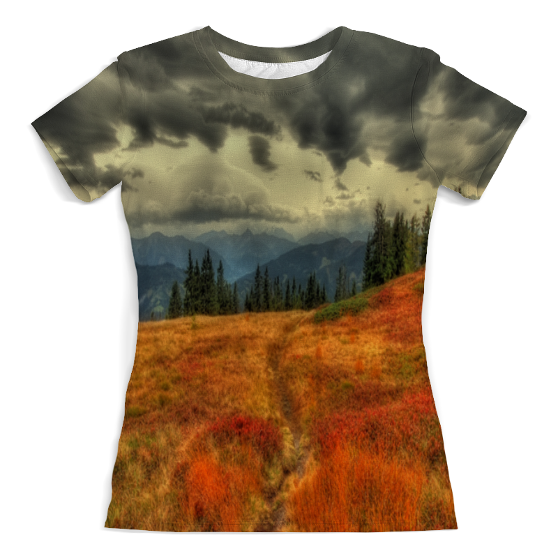 Printio Футболка с полной запечаткой (женская) Горная тропа