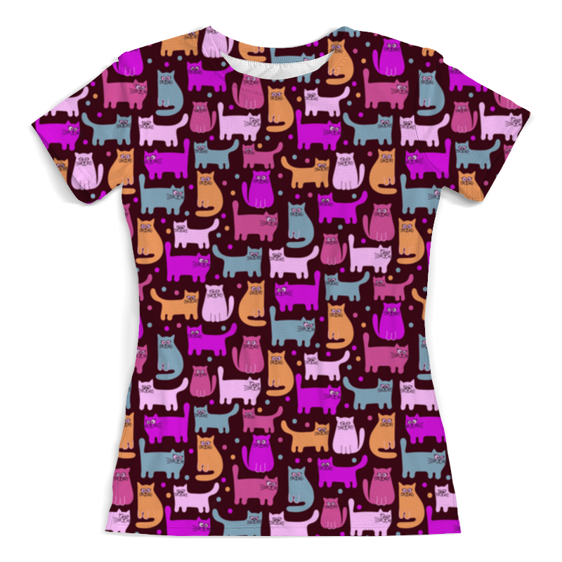Printio Футболка с полной запечаткой (женская) Котики printio футболка с полной запечаткой женская котики