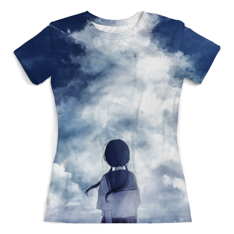Printio Футболка с полной запечаткой (женская) Девочка и облака printio футболка с полной запечаткой женская девочка и облака