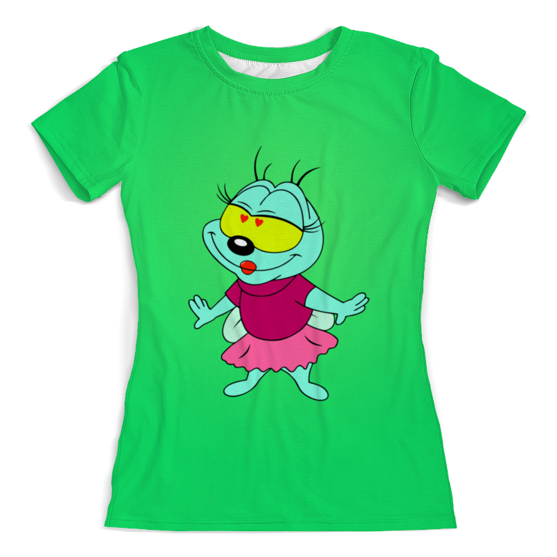 printio футболка с полной запечаткой для девочек пчелка жужа Printio Футболка с полной запечаткой (женская) Пчелка