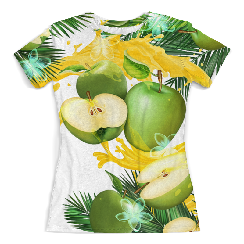 Printio Футболка с полной запечаткой (женская) Яблоки printio футболка с полной запечаткой женская яблоки