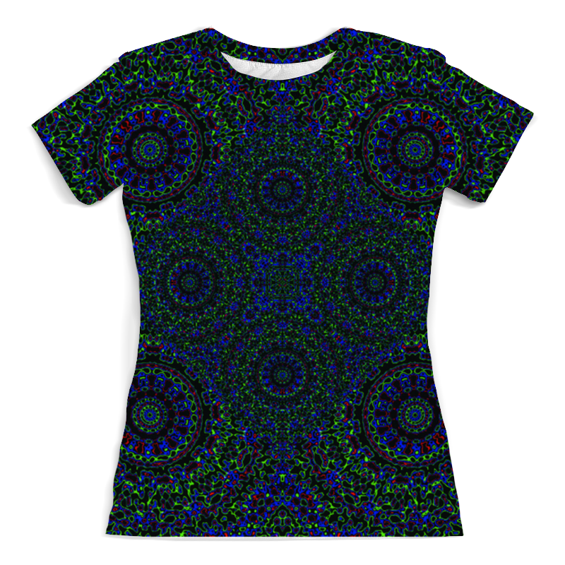 Printio Футболка с полной запечаткой (женская) Фрактальные круги printio футболка с полной запечаткой женская геометрический орнамент