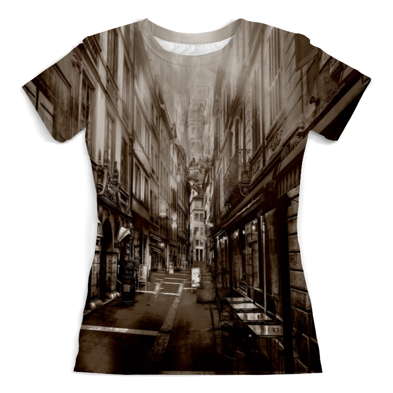 Printio Футболка с полной запечаткой (женская) Улица города printio футболка с полной запечаткой женская осенняя улица