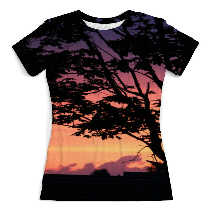 Printio Футболка с полной запечаткой (женская) Закат printio футболка с полной запечаткой женская закат над озером