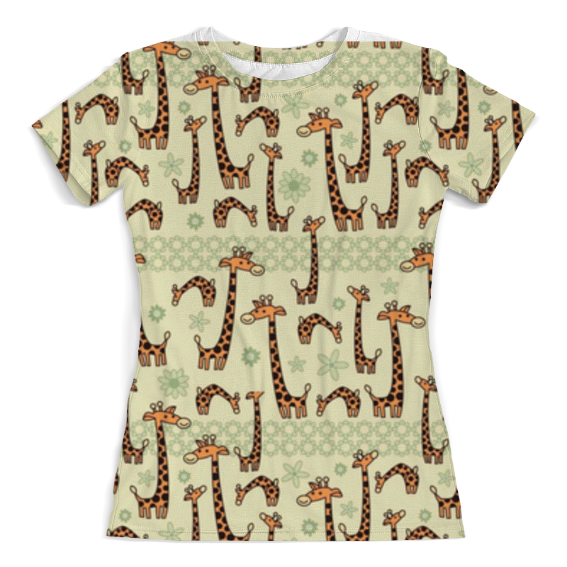 Printio Футболка с полной запечаткой (женская) Жирафы (1) printio футболка с полной запечаткой женская жирафы в сладком лесу