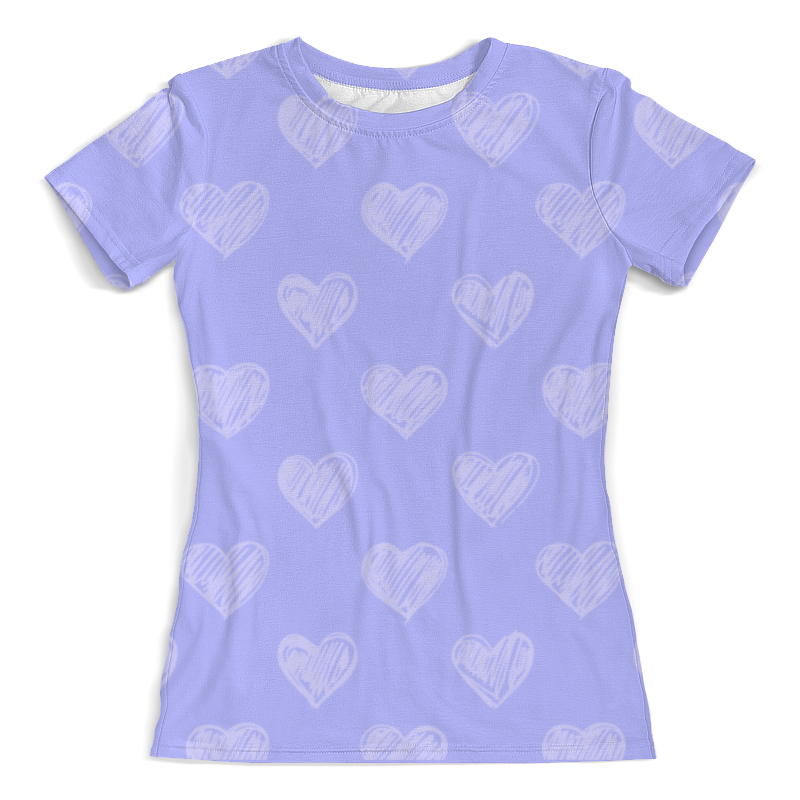 Printio Футболка с полной запечаткой (женская) Сердца printio футболка с полной запечаткой женская горячие сердца