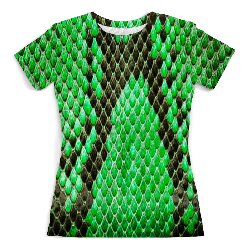 Printio Футболка с полной запечаткой (женская) Кожа змеи printio футболка с полной запечаткой женская скелет змеи