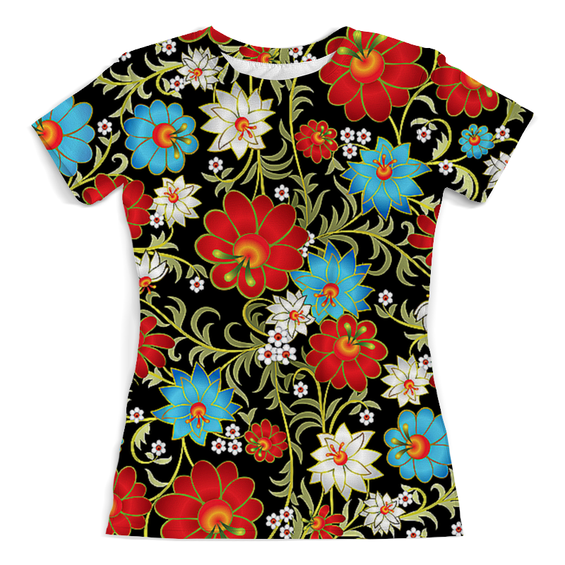 Printio Футболка с полной запечаткой (женская) Праздник цветов printio футболка с полной запечаткой женская плетение цветов