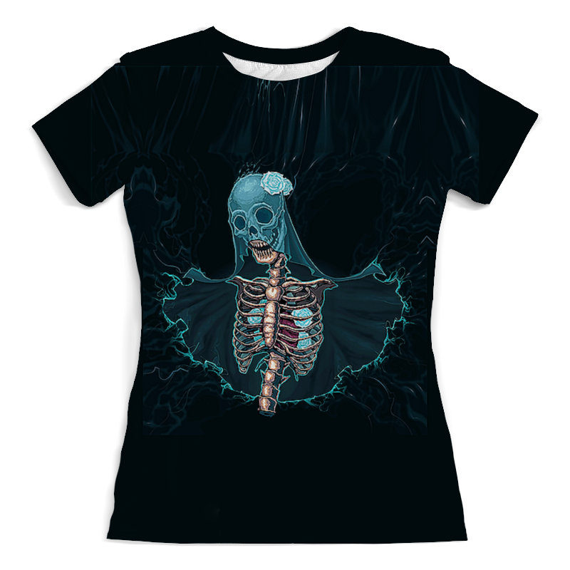 Printio Футболка с полной запечаткой (женская) Скелетон