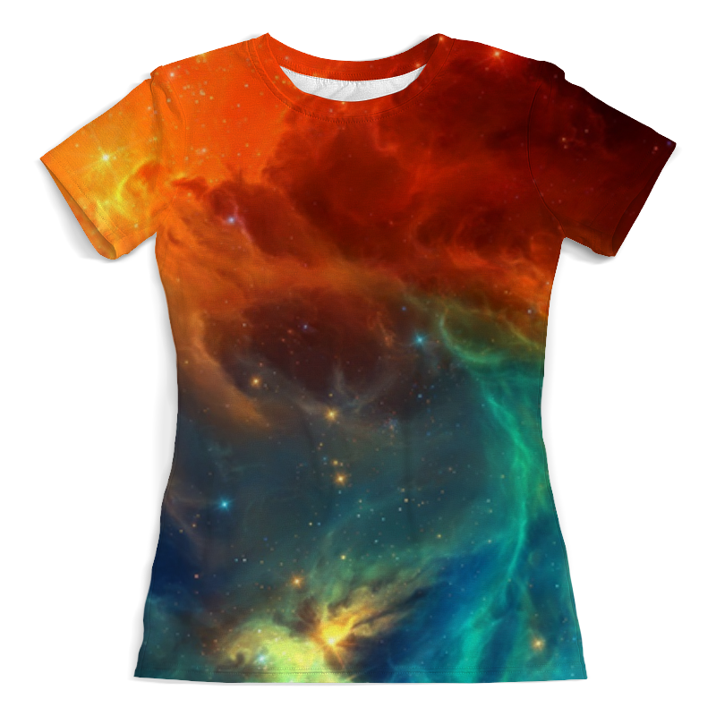 Printio Футболка с полной запечаткой (женская) Космическая туманность printio футболка с полной запечаткой мужская космическая туманность