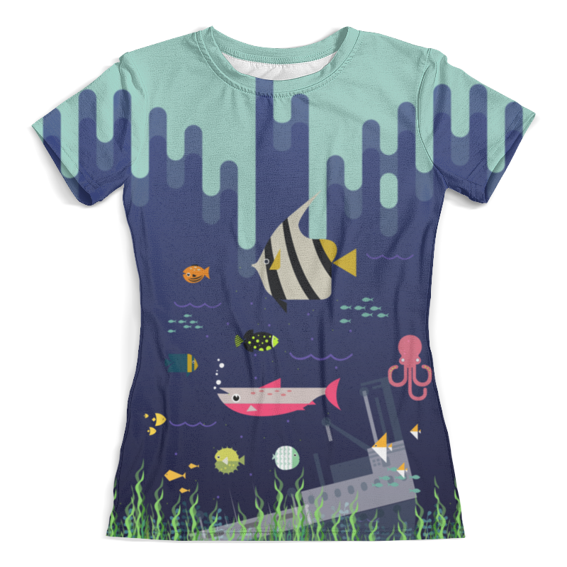 Printio Футболка с полной запечаткой (женская) Oceanic design